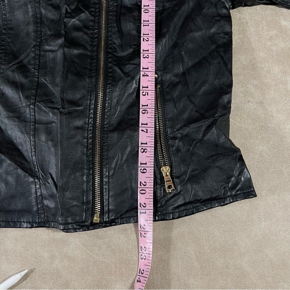 Bar lll Vegan Leather Jacket Size M - Picture 8 of 9